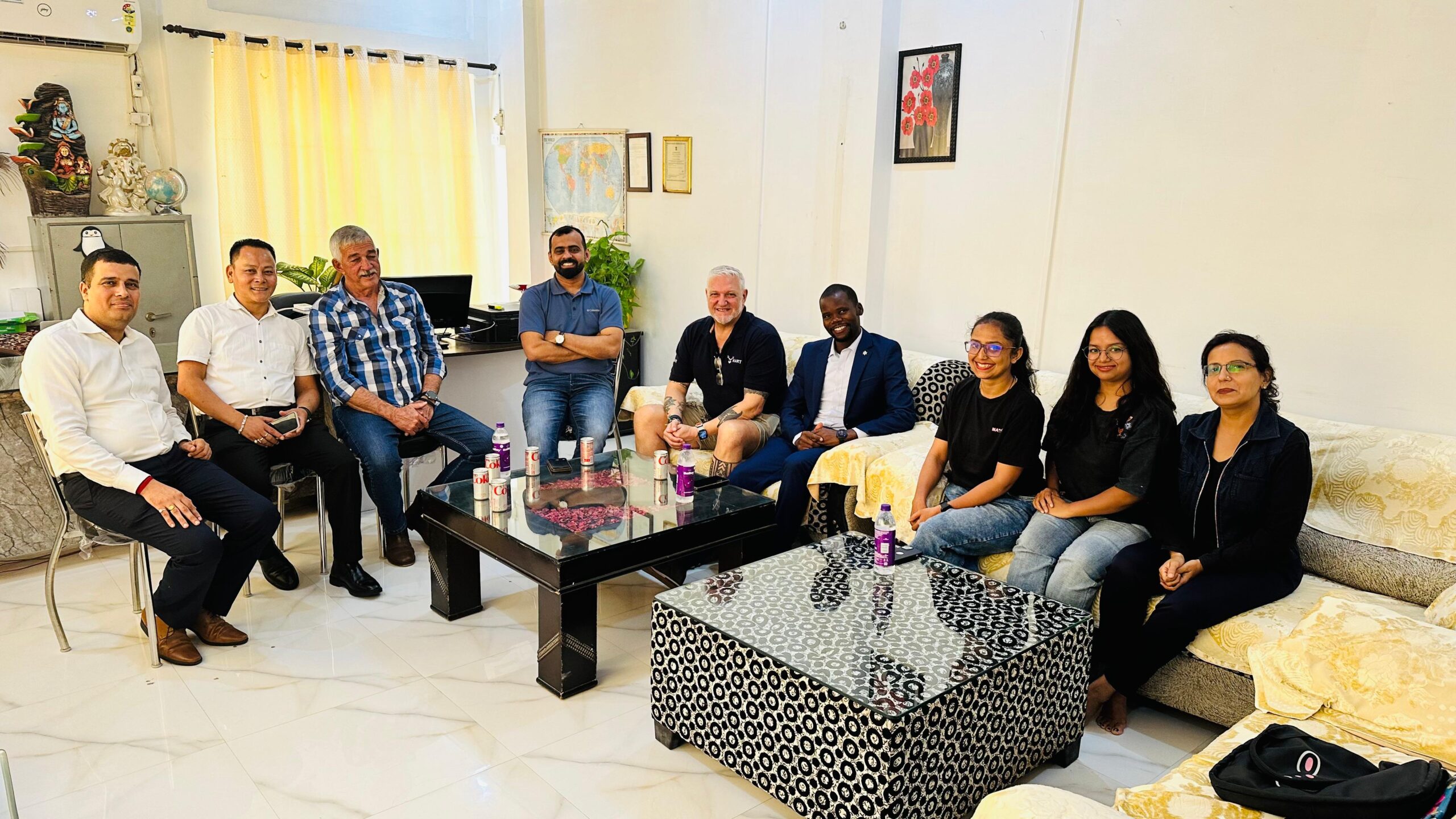 Highbrow Education students from different countries together in Dehradun